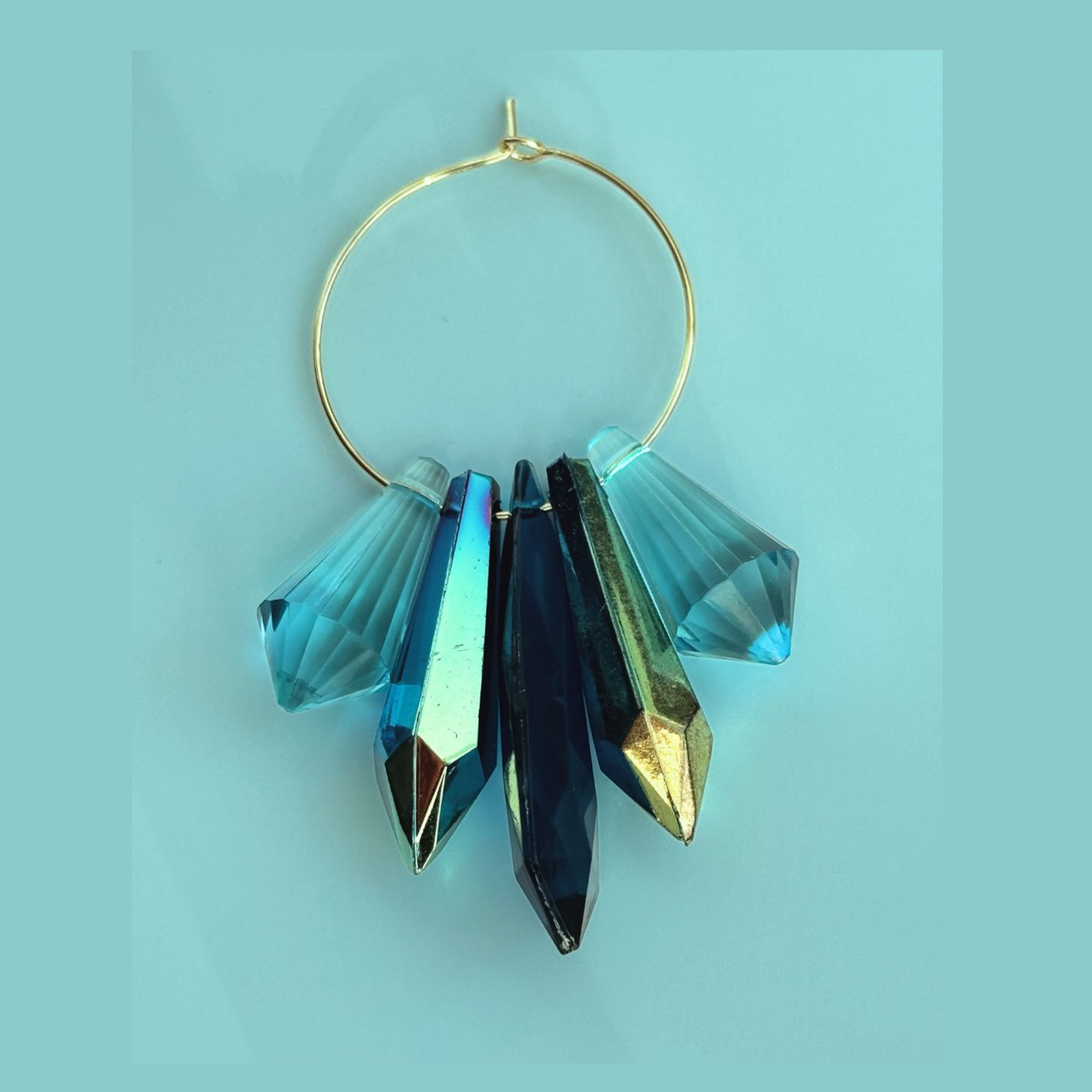 Aqua Eclipse Hoops