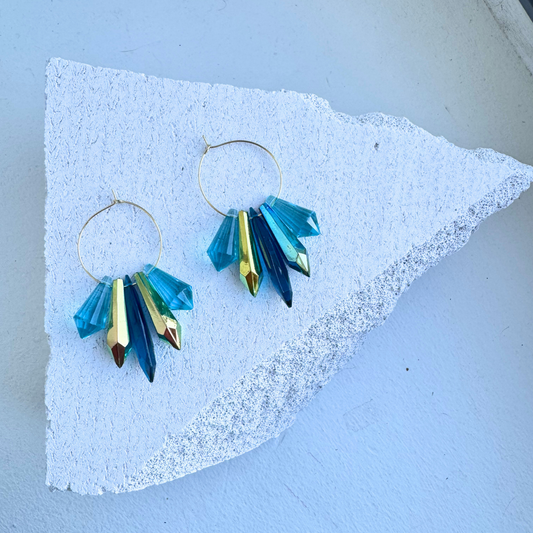 Aqua Eclipse Hoops