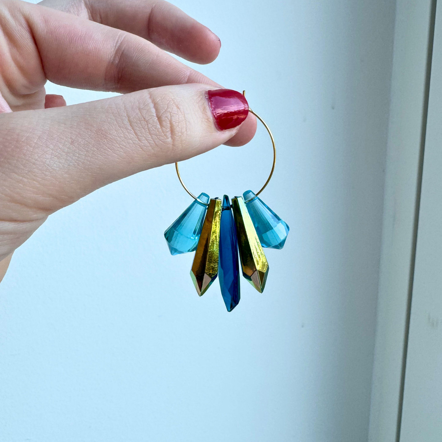 Aqua Eclipse Hoops