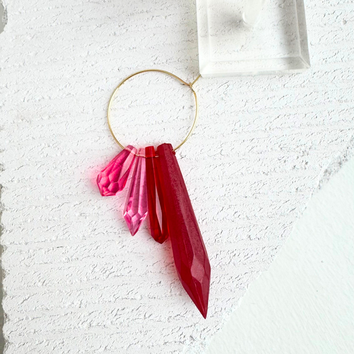 Ruby Shard Hoops